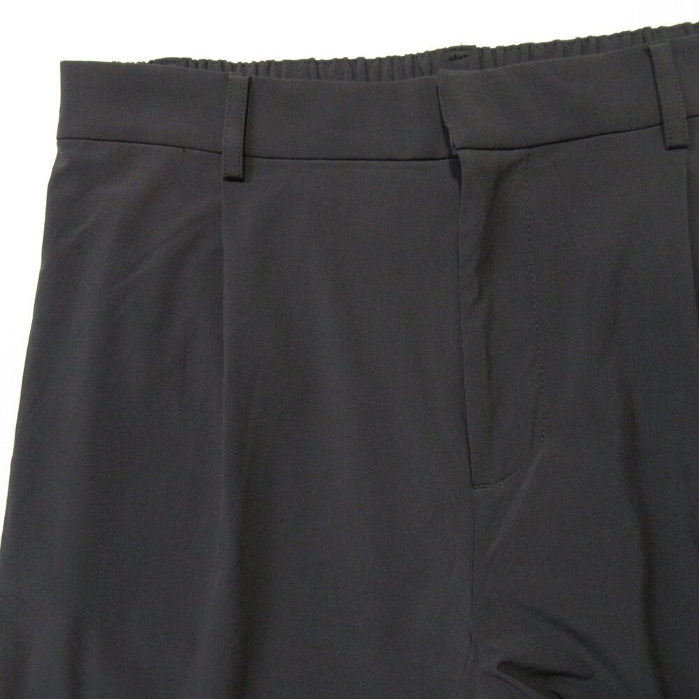 NWT Vuori VW4086 Villa Trouser in Black Pleated Lightweight Wide Leg Pants L - Picture 3 of 6